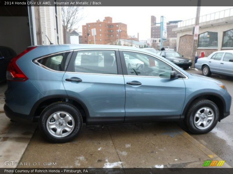 Mountain Air Metallic / Black 2014 Honda CR-V LX AWD