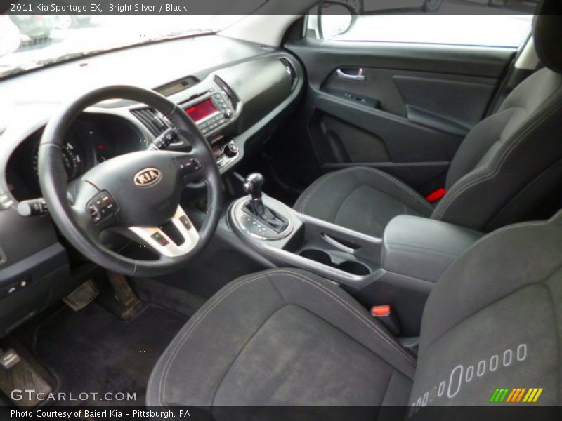 Bright Silver / Black 2011 Kia Sportage EX