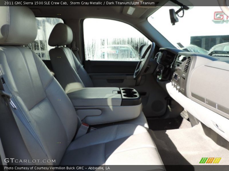 Storm Gray Metallic / Dark Titanium/Light Titanium 2011 GMC Sierra 1500 SLE Crew Cab