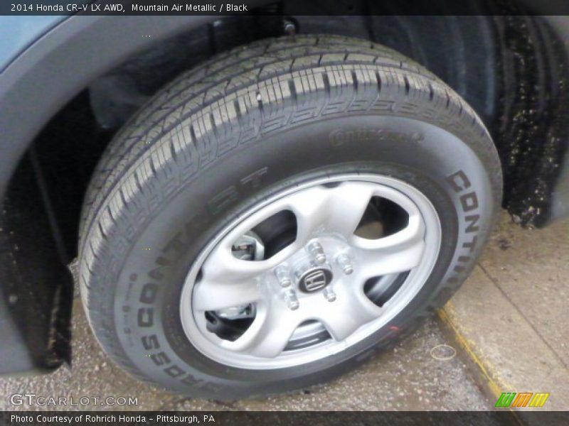 Mountain Air Metallic / Black 2014 Honda CR-V LX AWD