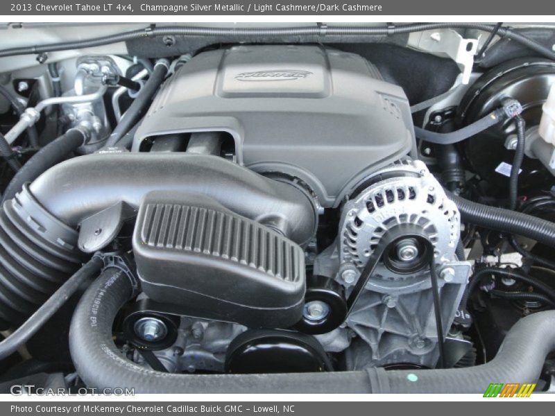 Champagne Silver Metallic / Light Cashmere/Dark Cashmere 2013 Chevrolet Tahoe LT 4x4