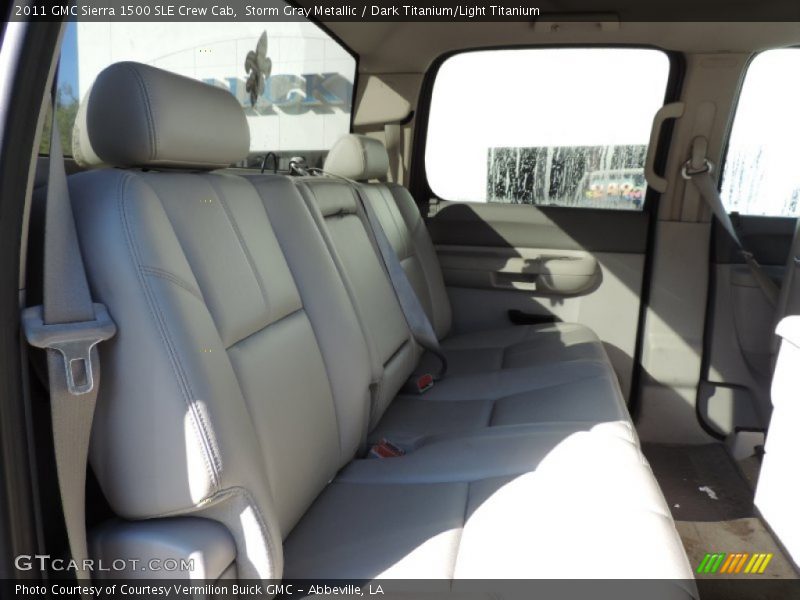 Storm Gray Metallic / Dark Titanium/Light Titanium 2011 GMC Sierra 1500 SLE Crew Cab
