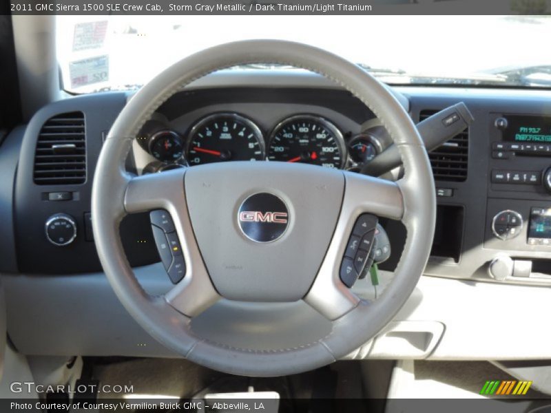 Storm Gray Metallic / Dark Titanium/Light Titanium 2011 GMC Sierra 1500 SLE Crew Cab