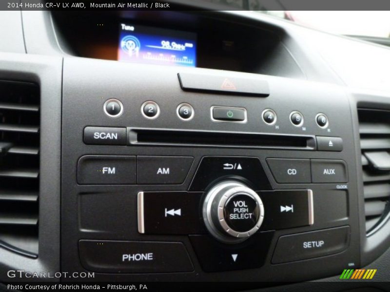 Mountain Air Metallic / Black 2014 Honda CR-V LX AWD