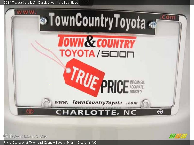 Classic Silver Metallic / Black 2014 Toyota Corolla S