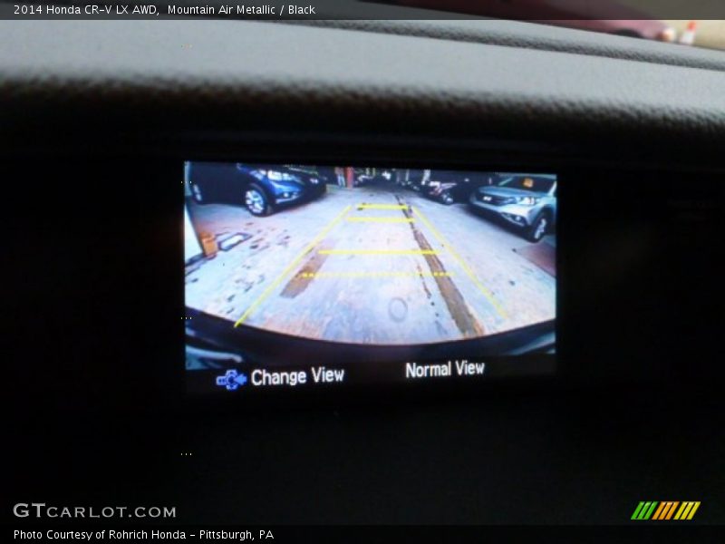 Mountain Air Metallic / Black 2014 Honda CR-V LX AWD