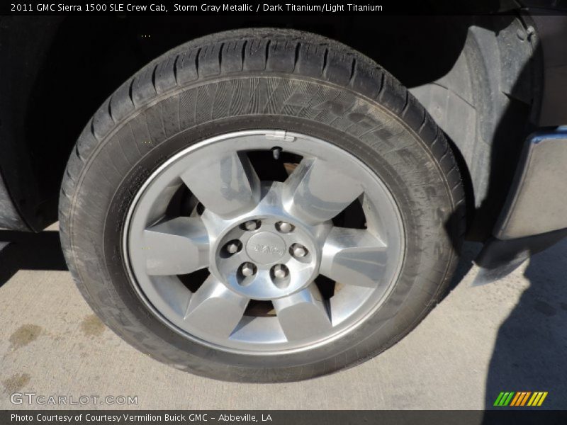 Storm Gray Metallic / Dark Titanium/Light Titanium 2011 GMC Sierra 1500 SLE Crew Cab