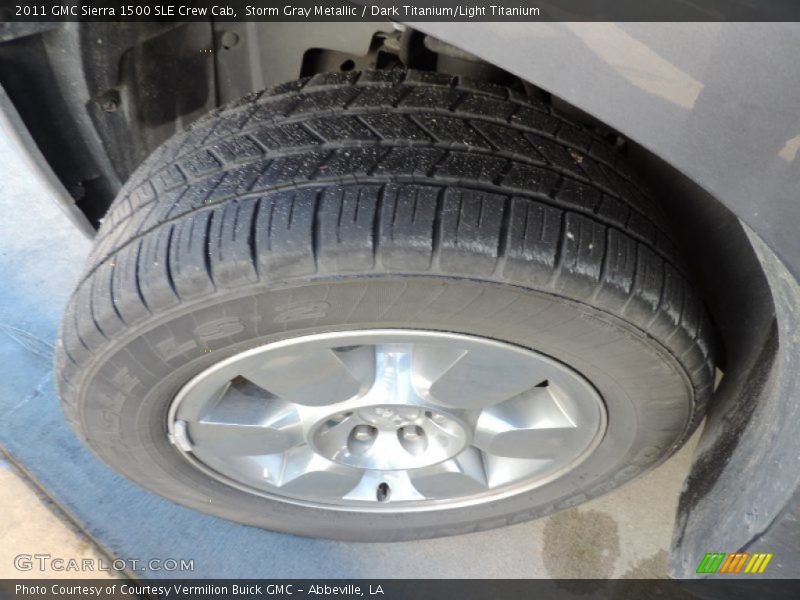 Storm Gray Metallic / Dark Titanium/Light Titanium 2011 GMC Sierra 1500 SLE Crew Cab