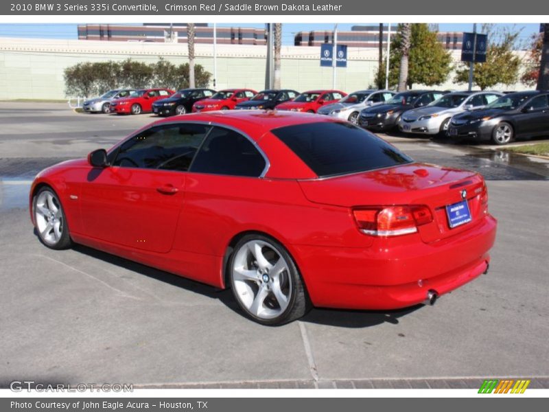 Crimson Red / Saddle Brown Dakota Leather 2010 BMW 3 Series 335i Convertible