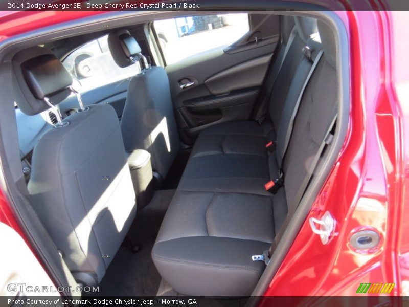 Deep Cherry Red Crystal Pearl / Black 2014 Dodge Avenger SE