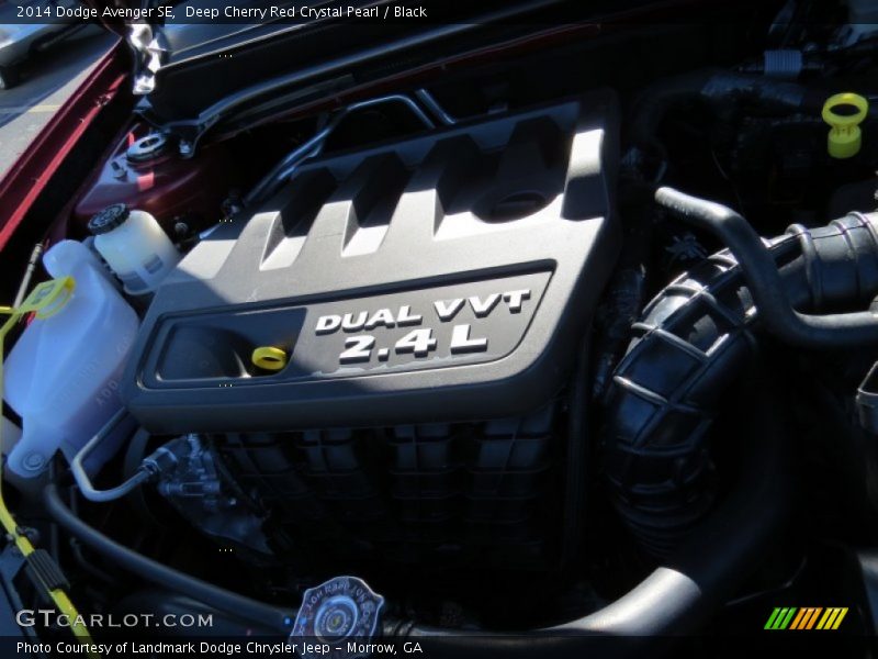 Deep Cherry Red Crystal Pearl / Black 2014 Dodge Avenger SE