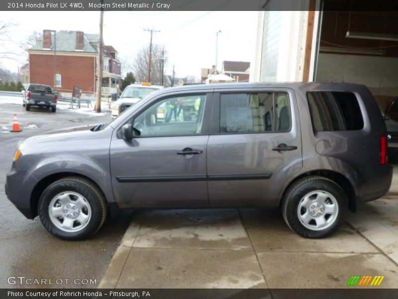 Modern Steel Metallic / Gray 2014 Honda Pilot LX 4WD