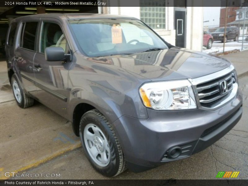 Modern Steel Metallic / Gray 2014 Honda Pilot LX 4WD