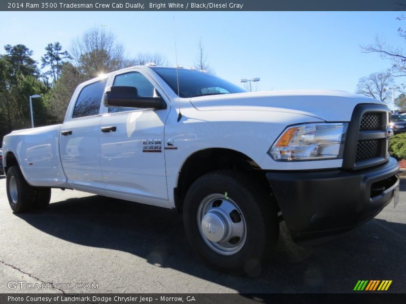 Front 3/4 View of 2014 3500 Tradesman Crew Cab Dually