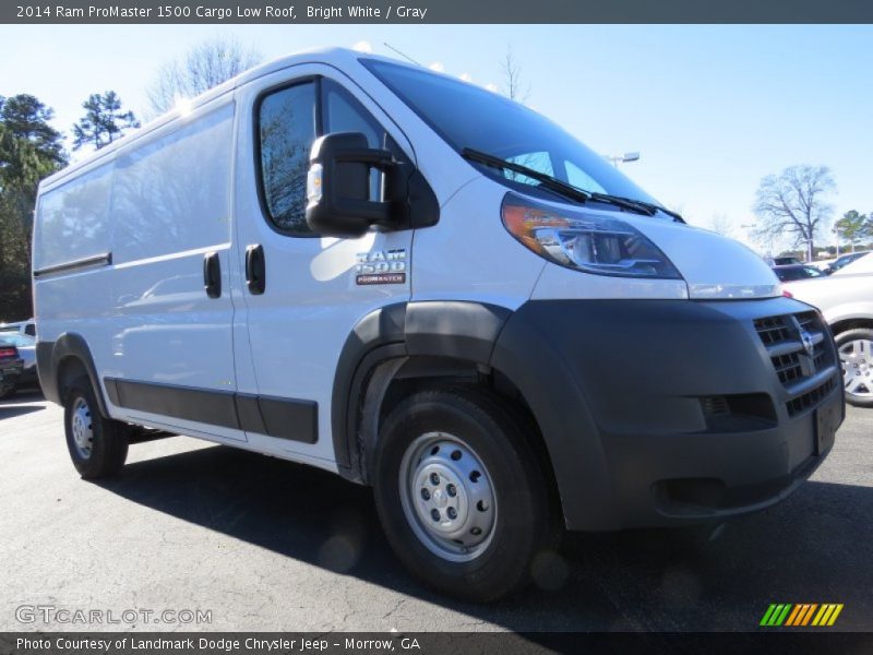 Bright White / Gray 2014 Ram ProMaster 1500 Cargo Low Roof