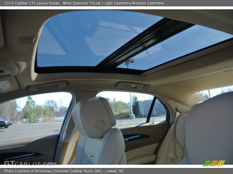 White Diamond Tricoat / Light Cashmere/Medium Cashmere 2014 Cadillac CTS Luxury Sedan