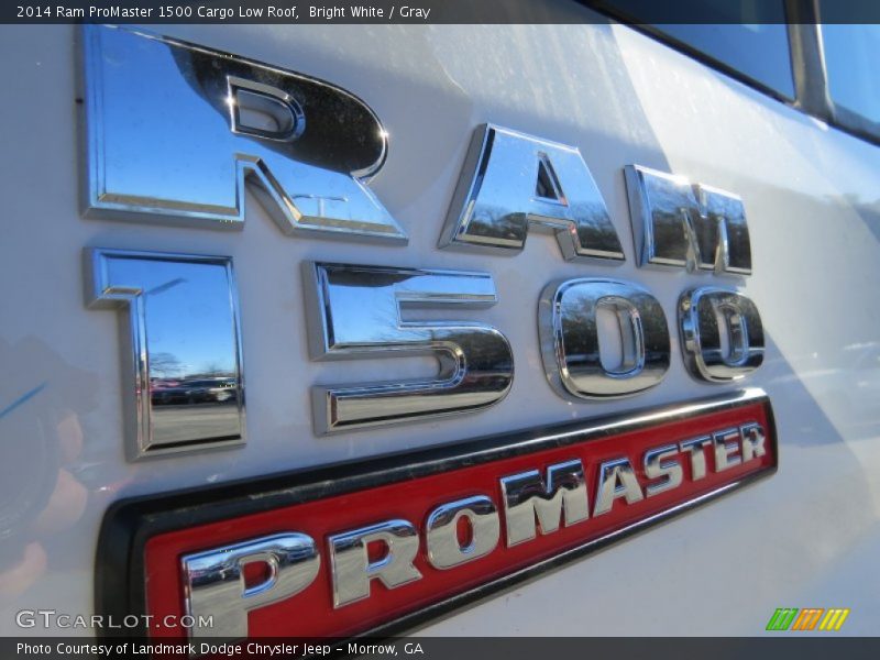 Bright White / Gray 2014 Ram ProMaster 1500 Cargo Low Roof