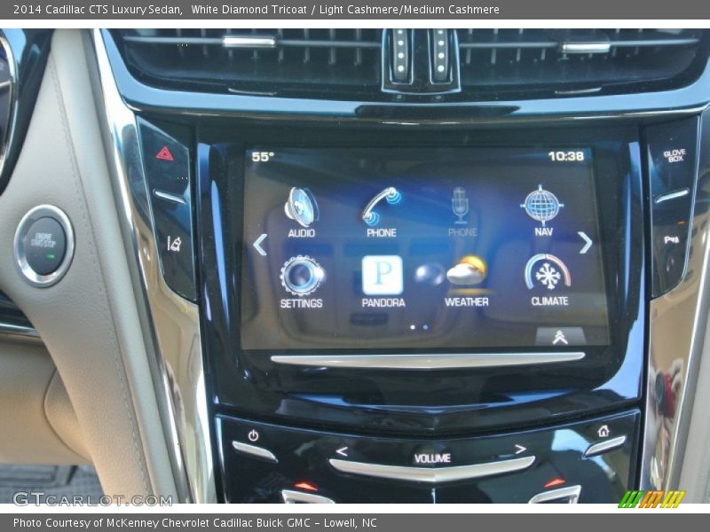 White Diamond Tricoat / Light Cashmere/Medium Cashmere 2014 Cadillac CTS Luxury Sedan
