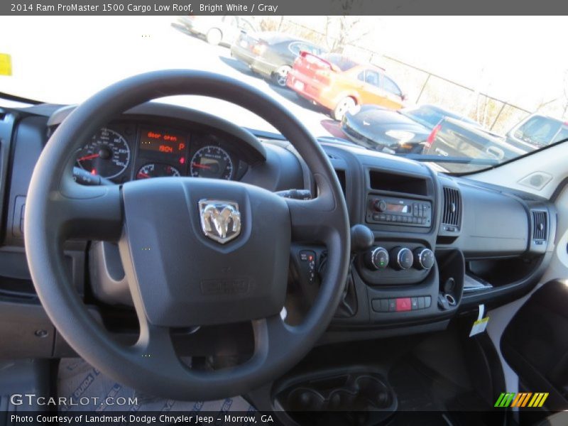 Bright White / Gray 2014 Ram ProMaster 1500 Cargo Low Roof