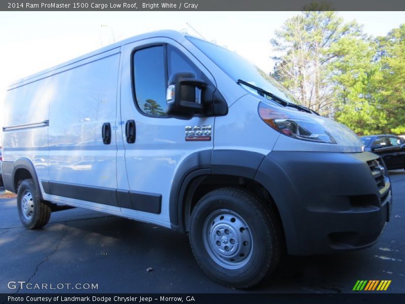 Bright White / Gray 2014 Ram ProMaster 1500 Cargo Low Roof