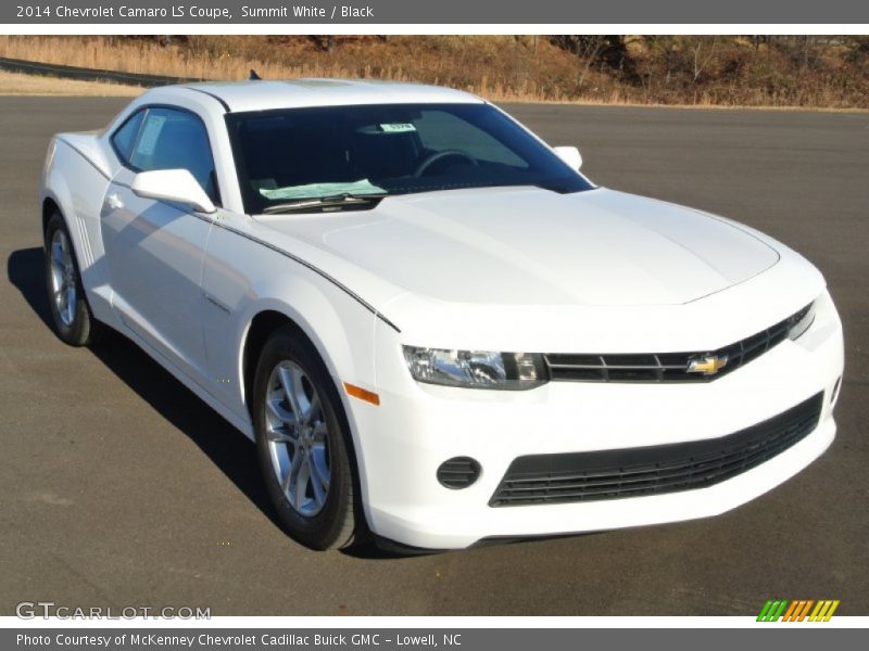 Summit White / Black 2014 Chevrolet Camaro LS Coupe