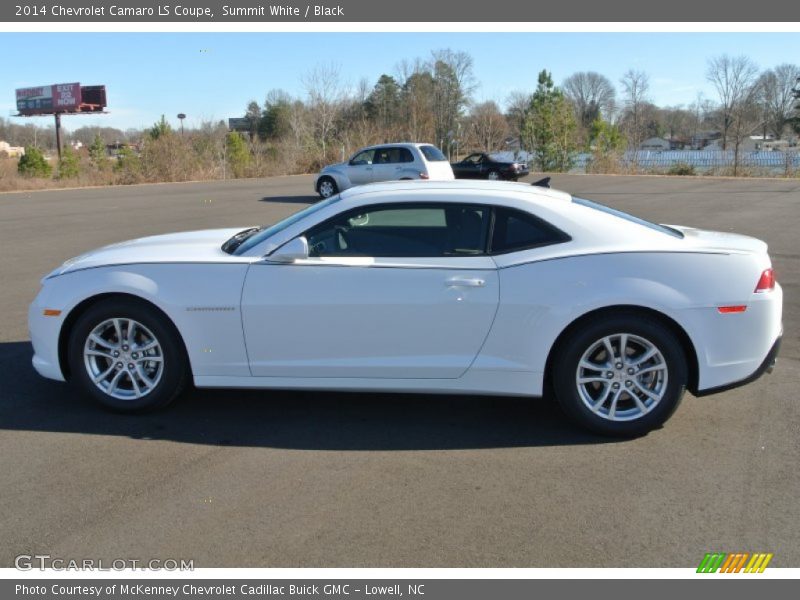Summit White / Black 2014 Chevrolet Camaro LS Coupe