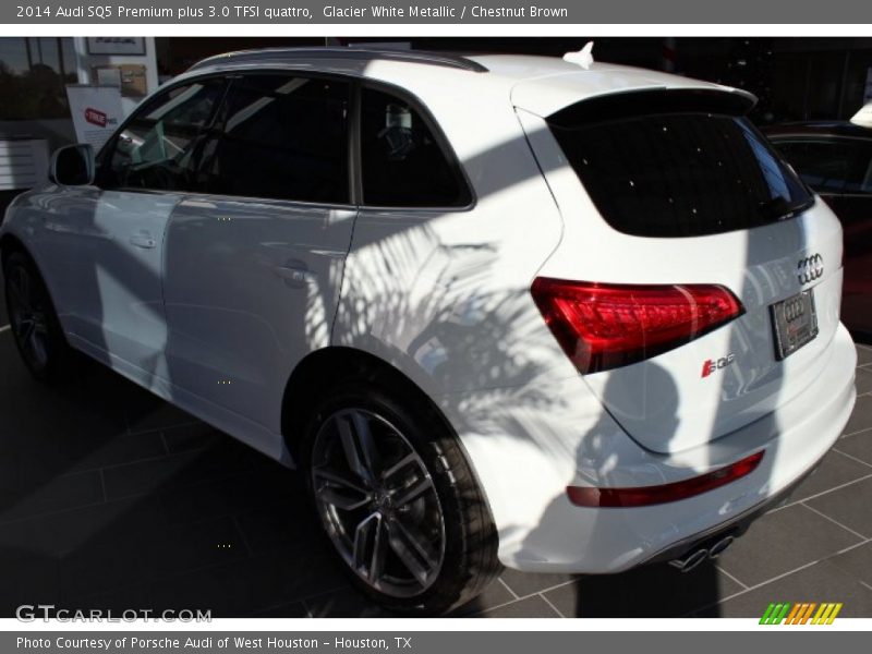 Glacier White Metallic / Chestnut Brown 2014 Audi SQ5 Premium plus 3.0 TFSI quattro