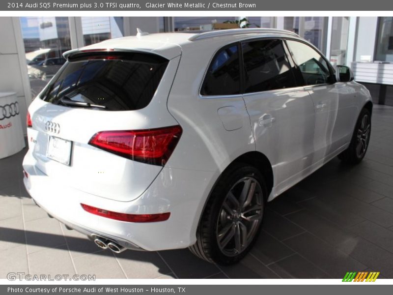 Glacier White Metallic / Chestnut Brown 2014 Audi SQ5 Premium plus 3.0 TFSI quattro