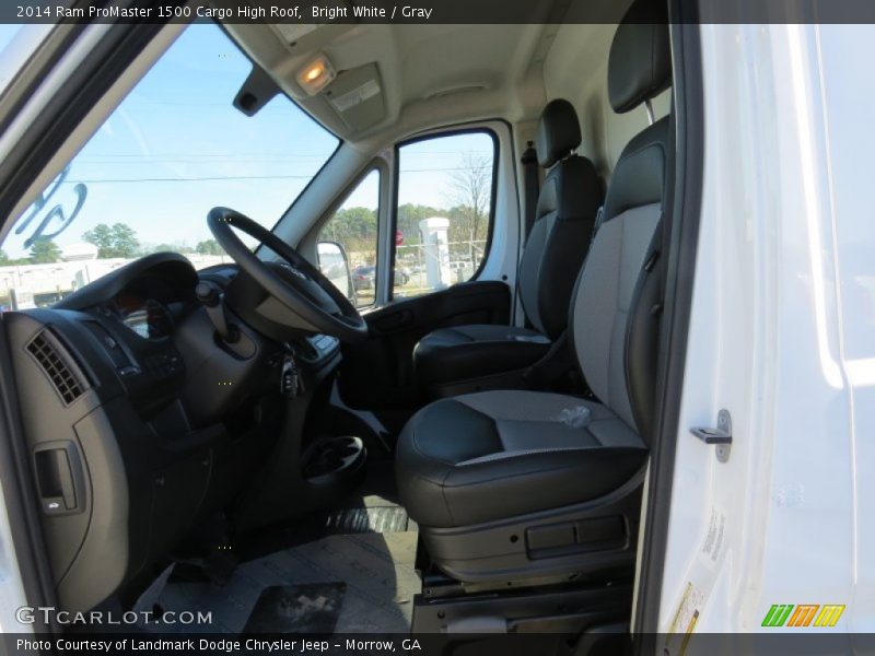 Bright White / Gray 2014 Ram ProMaster 1500 Cargo High Roof