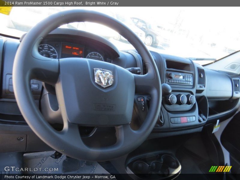 Bright White / Gray 2014 Ram ProMaster 1500 Cargo High Roof