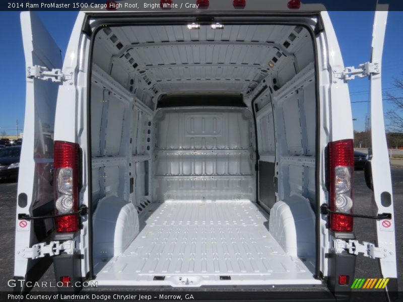 Bright White / Gray 2014 Ram ProMaster 1500 Cargo High Roof