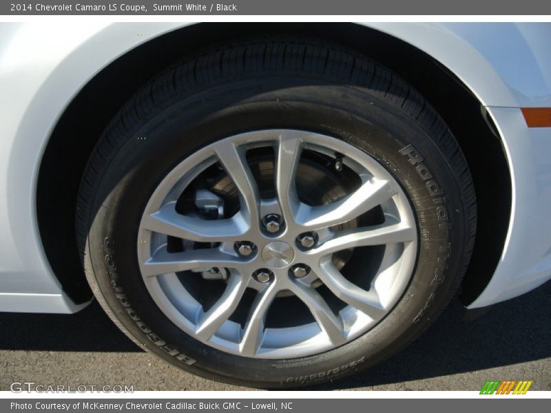 Summit White / Black 2014 Chevrolet Camaro LS Coupe