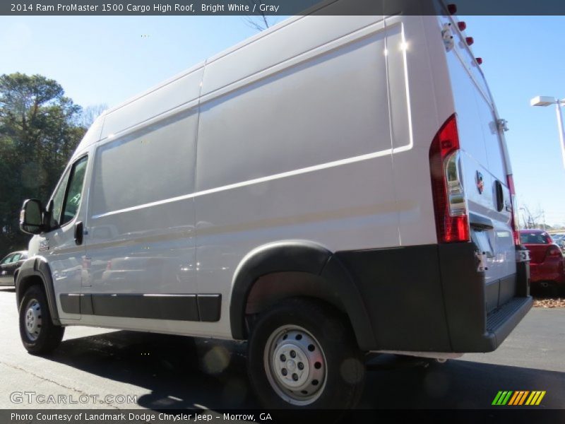 Bright White / Gray 2014 Ram ProMaster 1500 Cargo High Roof