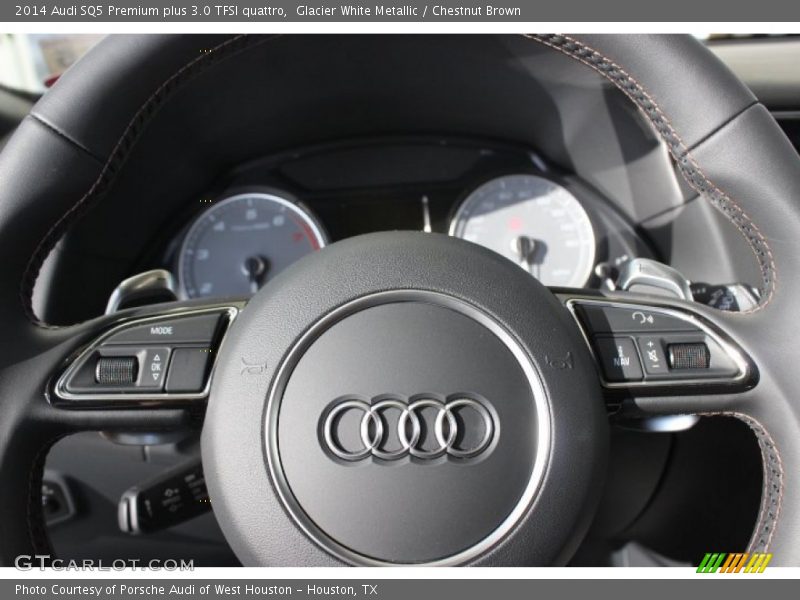 Glacier White Metallic / Chestnut Brown 2014 Audi SQ5 Premium plus 3.0 TFSI quattro
