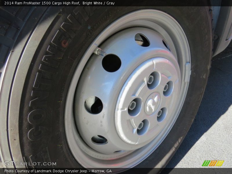 Bright White / Gray 2014 Ram ProMaster 1500 Cargo High Roof