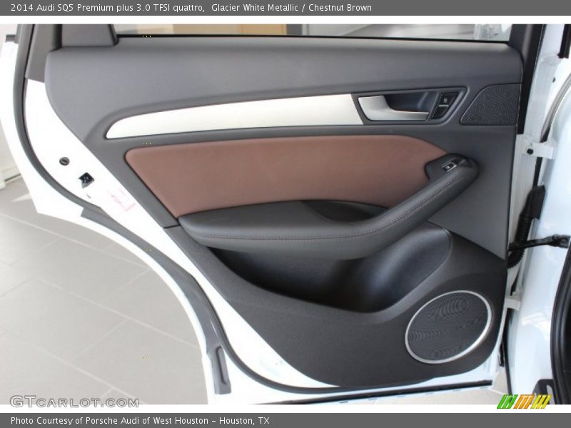 Glacier White Metallic / Chestnut Brown 2014 Audi SQ5 Premium plus 3.0 TFSI quattro