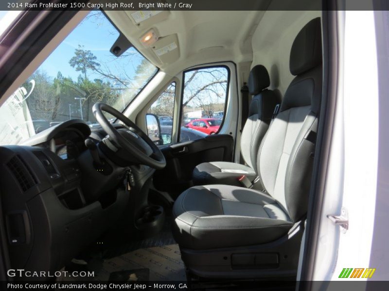 Bright White / Gray 2014 Ram ProMaster 1500 Cargo High Roof