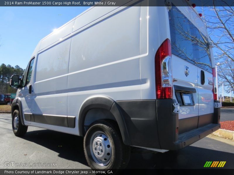 Bright White / Gray 2014 Ram ProMaster 1500 Cargo High Roof