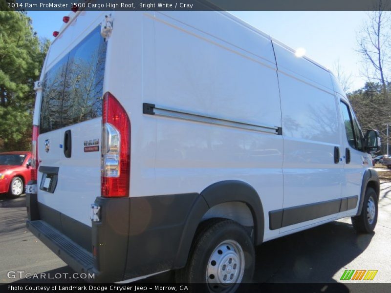 Bright White / Gray 2014 Ram ProMaster 1500 Cargo High Roof