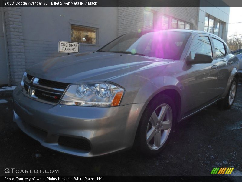 Billet Silver Metallic / Black 2013 Dodge Avenger SE