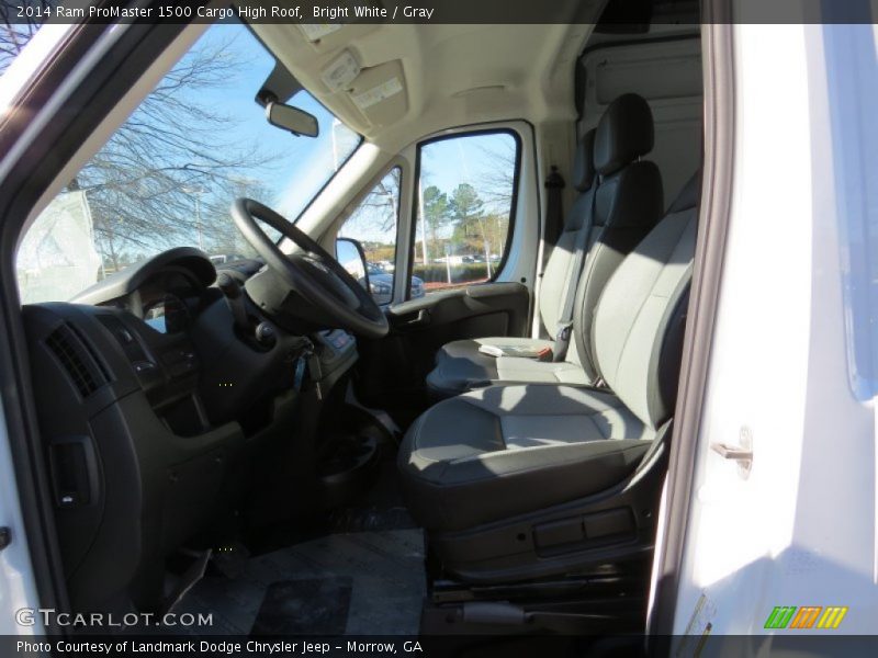 Bright White / Gray 2014 Ram ProMaster 1500 Cargo High Roof