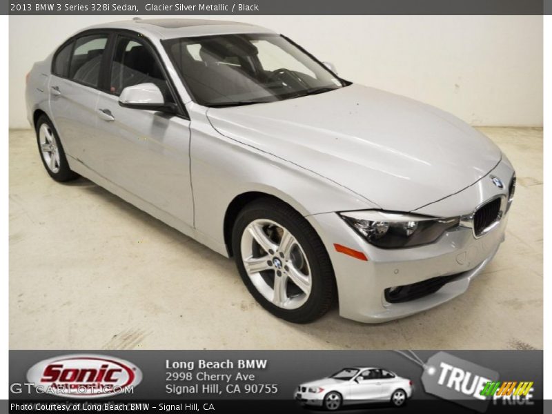 Glacier Silver Metallic / Black 2013 BMW 3 Series 328i Sedan