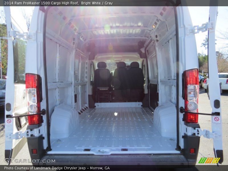 Bright White / Gray 2014 Ram ProMaster 1500 Cargo High Roof