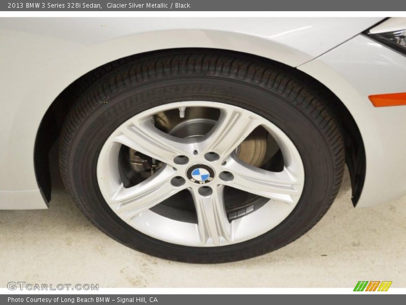 Glacier Silver Metallic / Black 2013 BMW 3 Series 328i Sedan