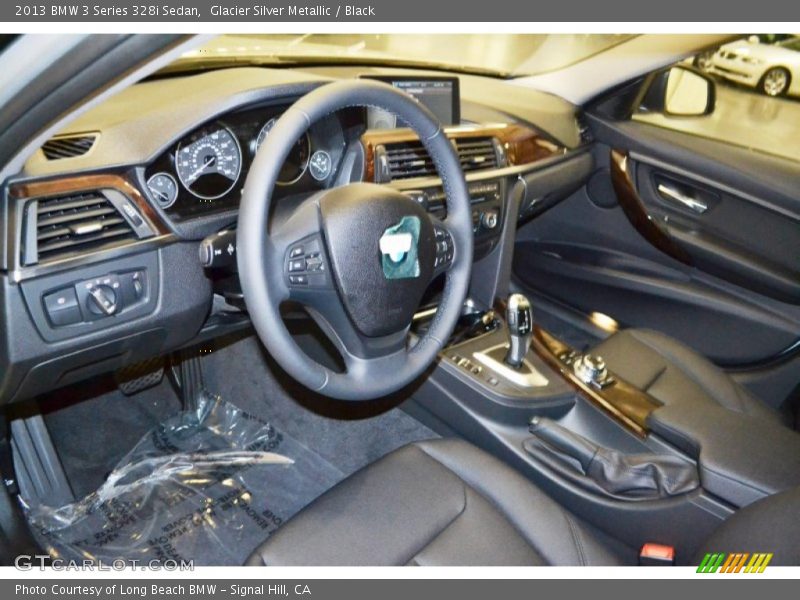 Glacier Silver Metallic / Black 2013 BMW 3 Series 328i Sedan