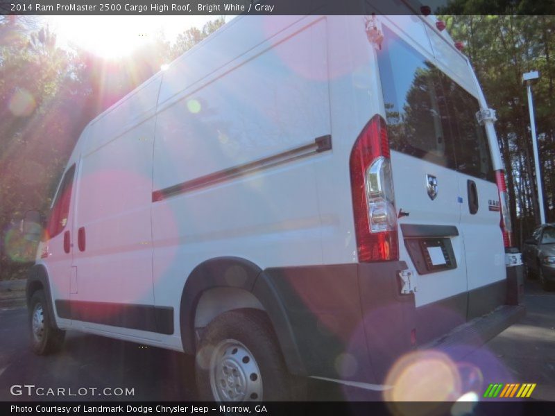 Bright White / Gray 2014 Ram ProMaster 2500 Cargo High Roof
