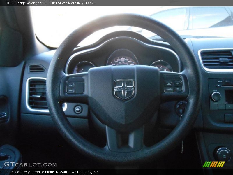 Billet Silver Metallic / Black 2013 Dodge Avenger SE
