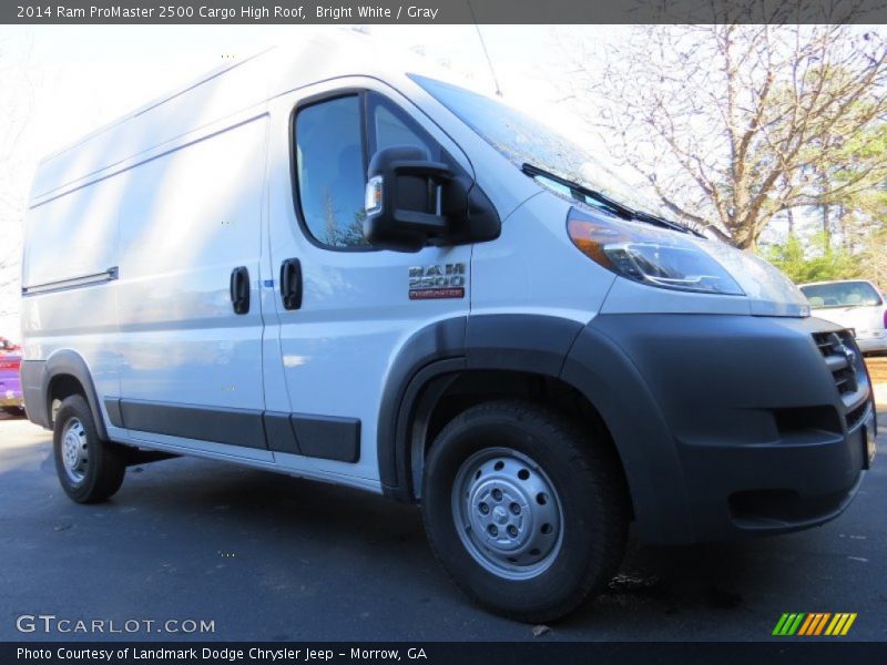 Bright White / Gray 2014 Ram ProMaster 2500 Cargo High Roof