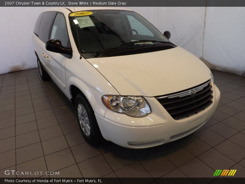 Stone White / Medium Slate Gray 2007 Chrysler Town & Country LX