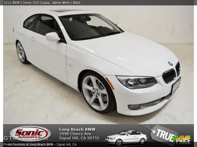 Alpine White / Black 2011 BMW 3 Series 335i Coupe